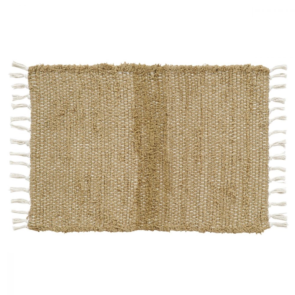 Burlap Natural Chindi/Rag Rug 27x48