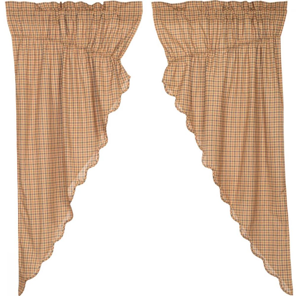 Millsboro Prairie Short Panel Scalloped Set of 2 63x36x18