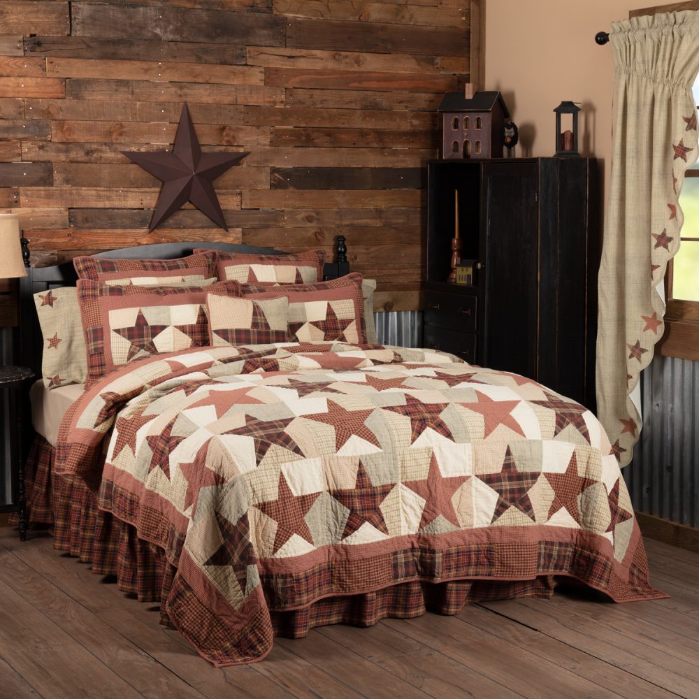 Abilene Star King Quilt 110Wx97L