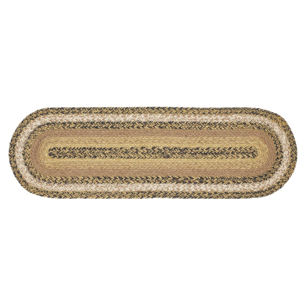 Kettle Grove Jute Stair Tread Oval Latex 8.5x27