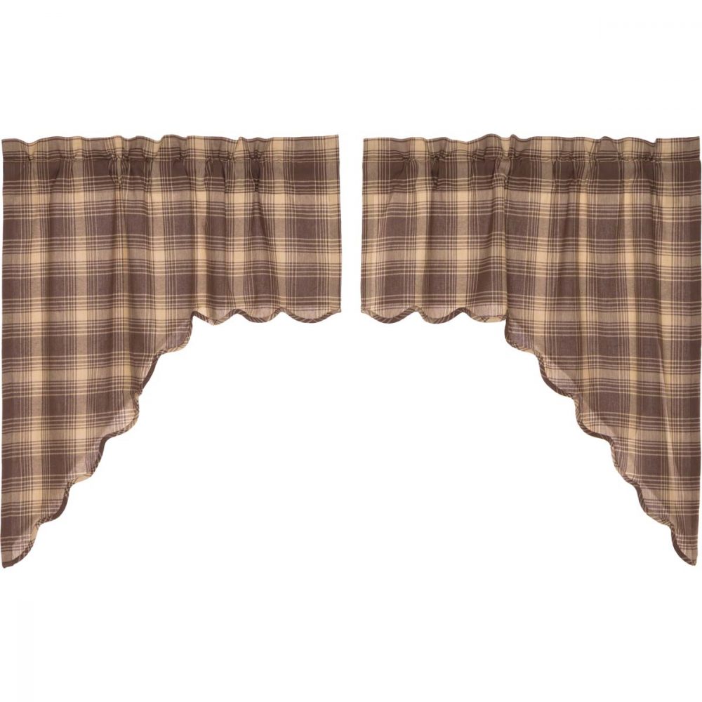 Dawson Star Scalloped Swag Set of 2 36x36x16