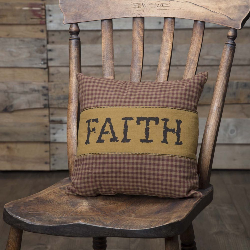 Heritage Farms Faith Pillow 12x12