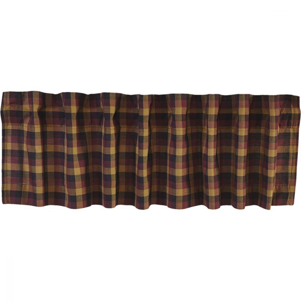 Heritage Farms Primitive Check Valance 16x60