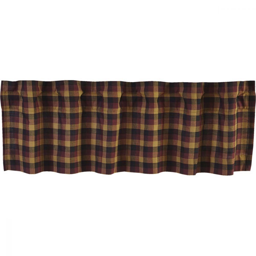 Heritage Farms Primitive Check Valance 16x72