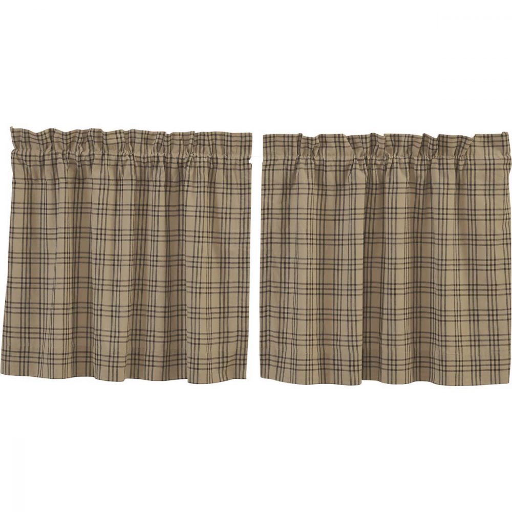 Sawyer Mill Charcoal Plaid Tier Set of 2 L24xW36