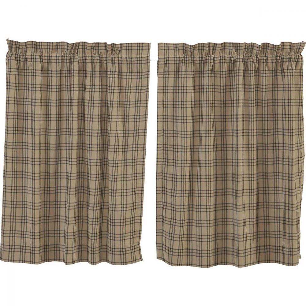 Sawyer Mill Charcoal Plaid Tier Set of 2 L36xW36