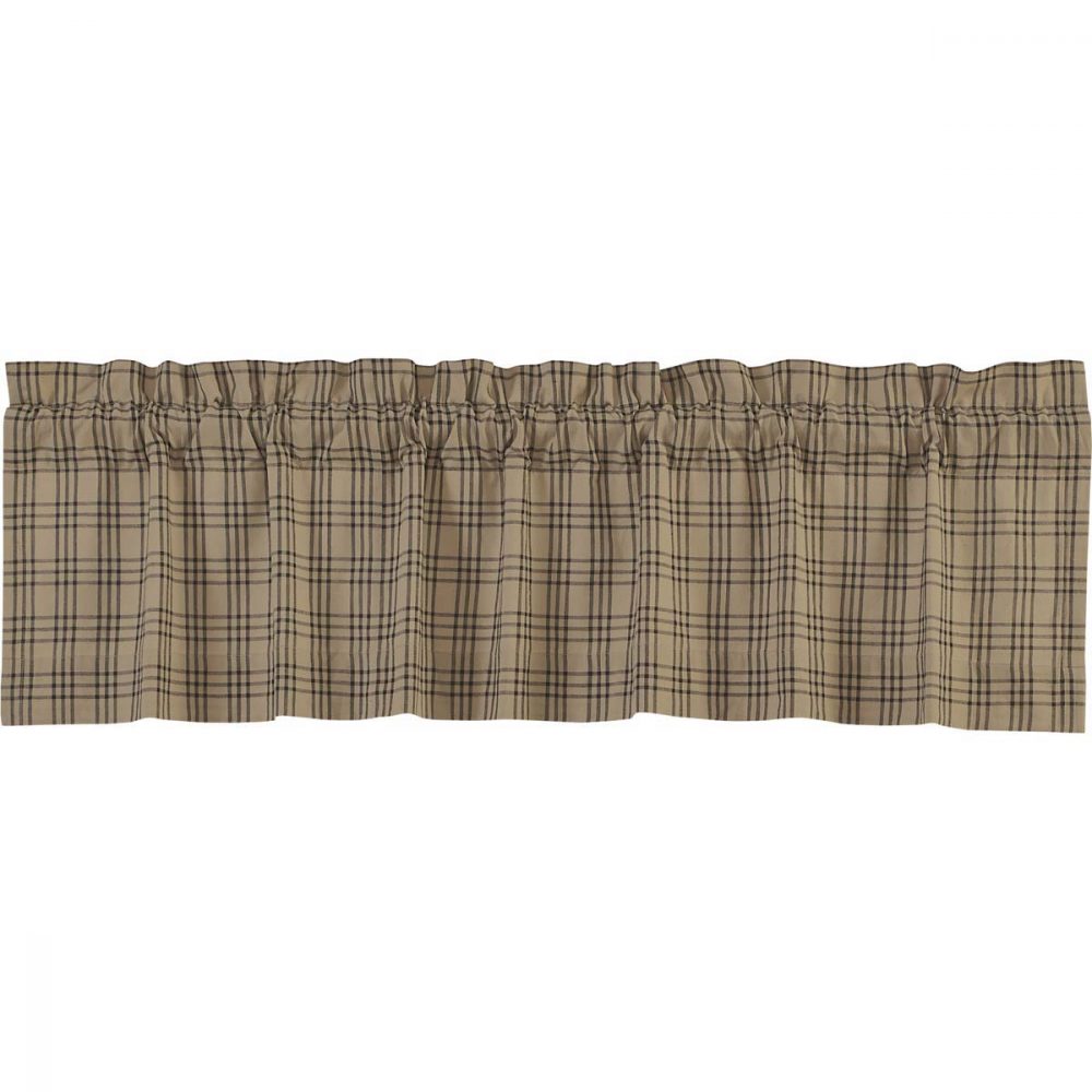 Sawyer Mill Charcoal Plaid Valance 16x60