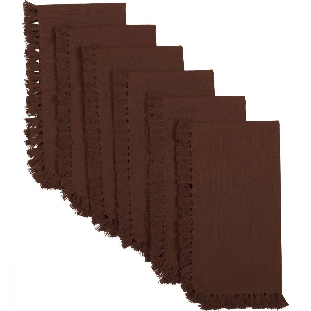 Cassidy Burgundy Napkin Set of 6 18x18