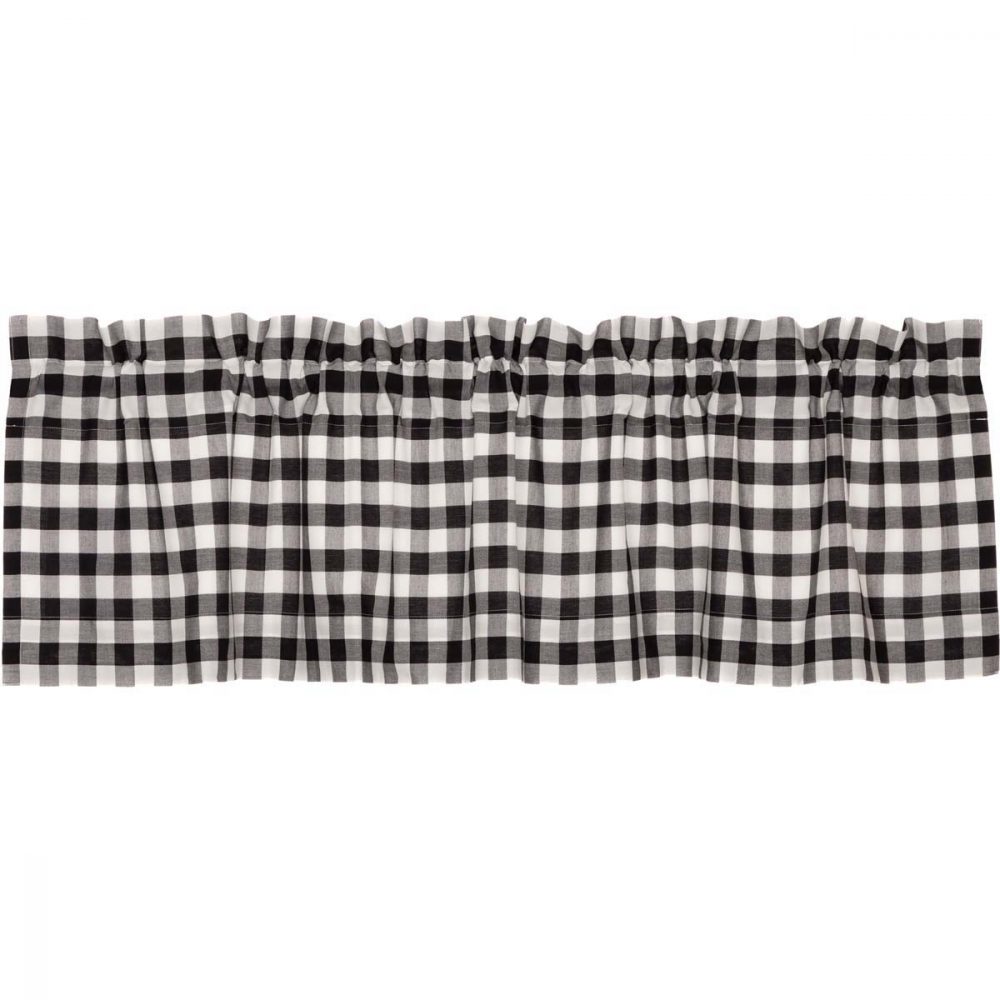 Annie Buffalo Black Check Valance 16x60