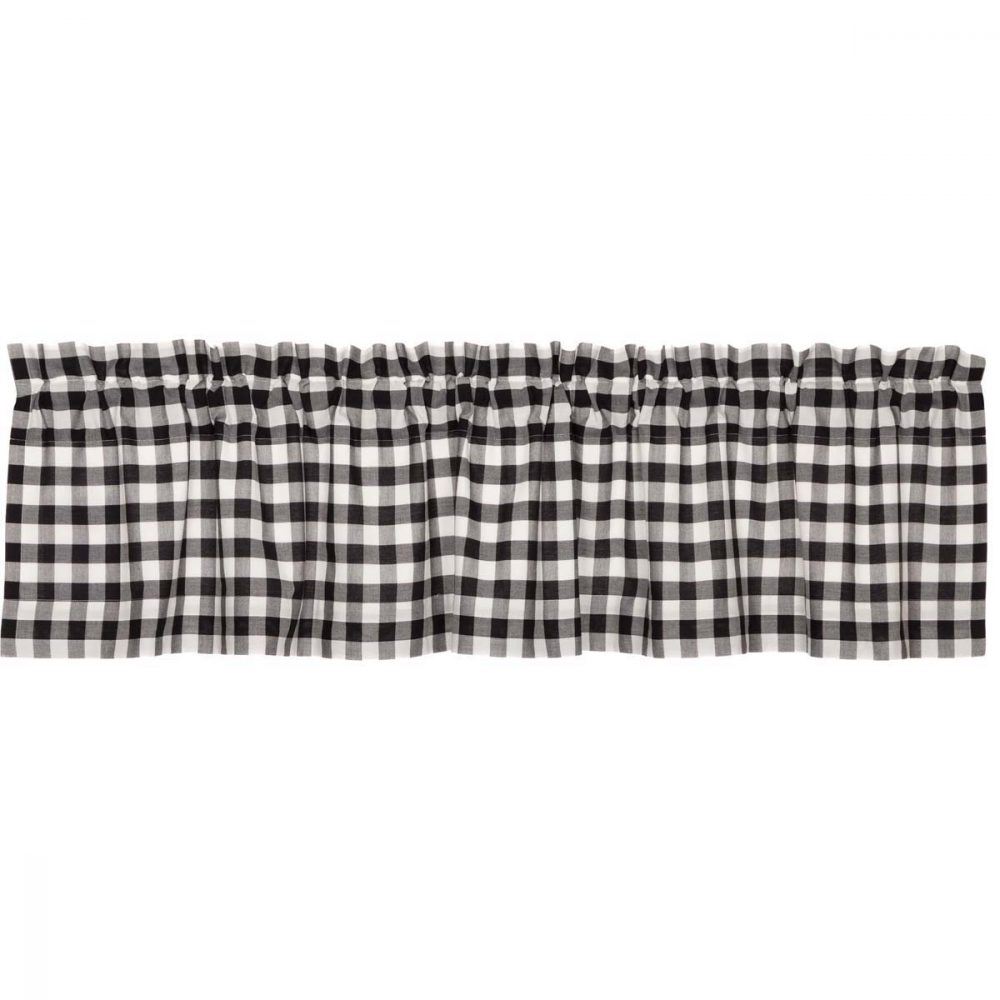 Annie Buffalo Black Check Valance 16x72