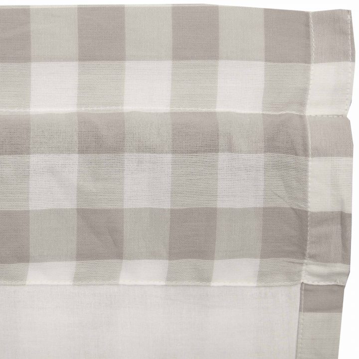 Annie Buffalo Grey Check Valance 16x60