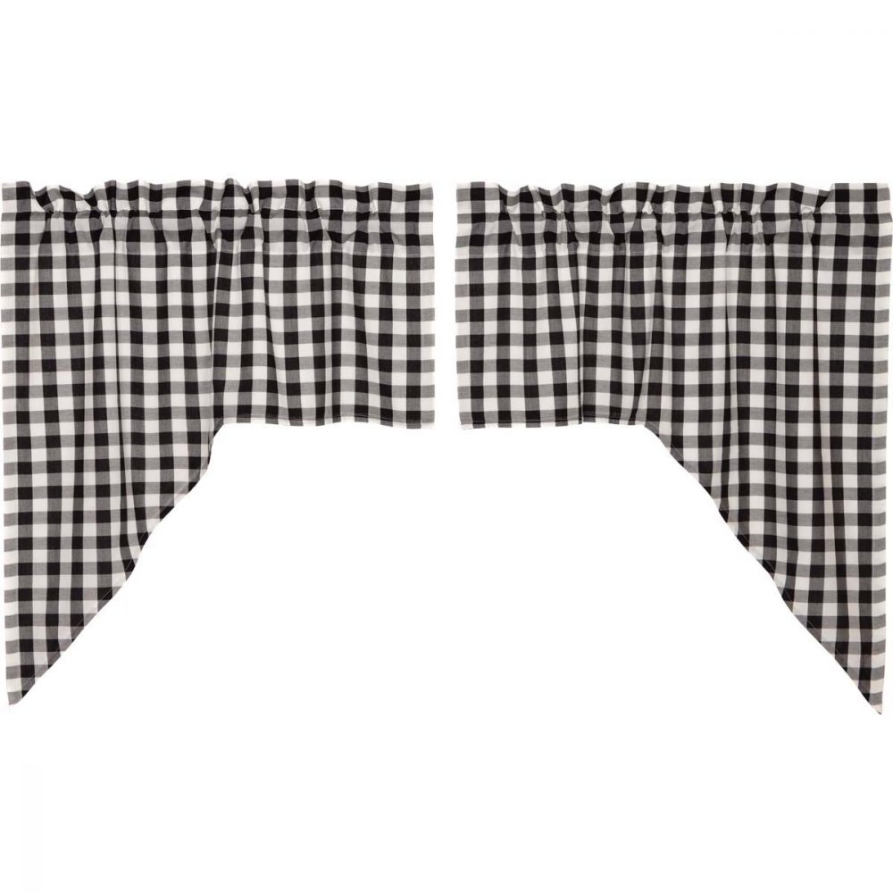 Annie Buffalo Black Check Swag Set of 2 36x36x16