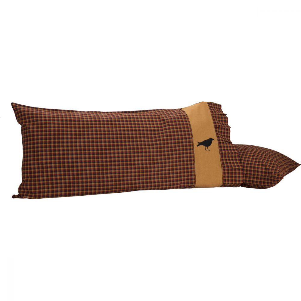 Heritage Farms Crow King Pillow Case Set of 2 21x40