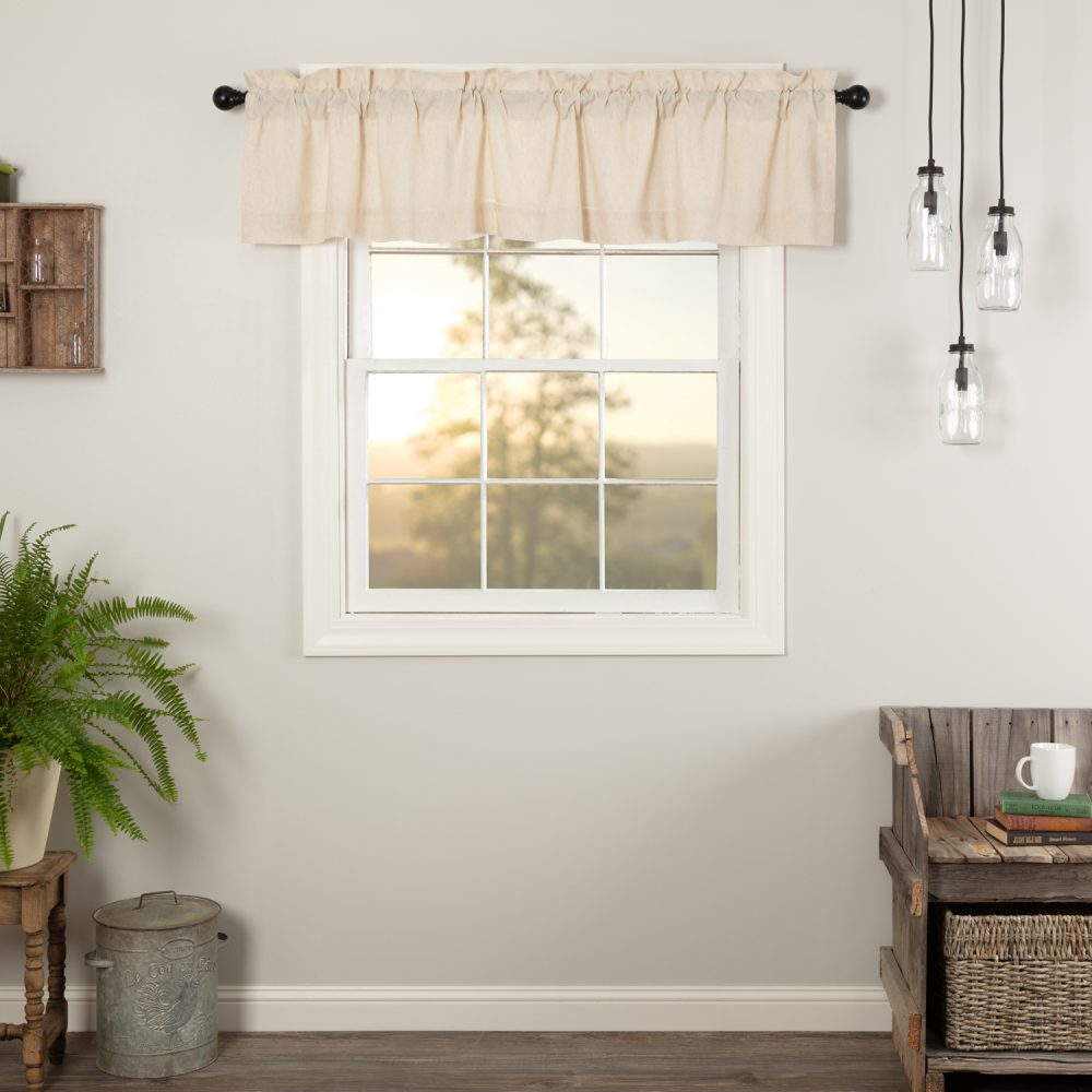 Simple Life Flax Natural Valance 16x72