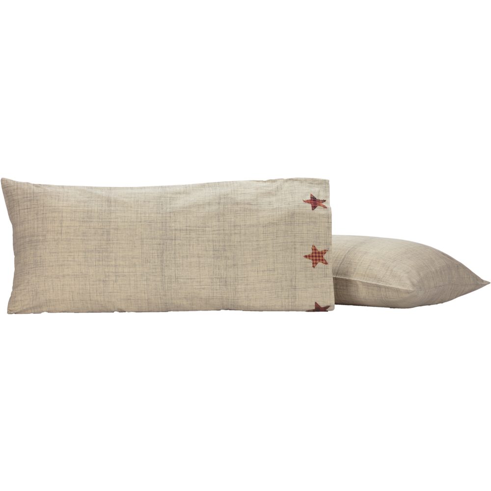 Abilene Star King Pillow Case Set of 2 21x40