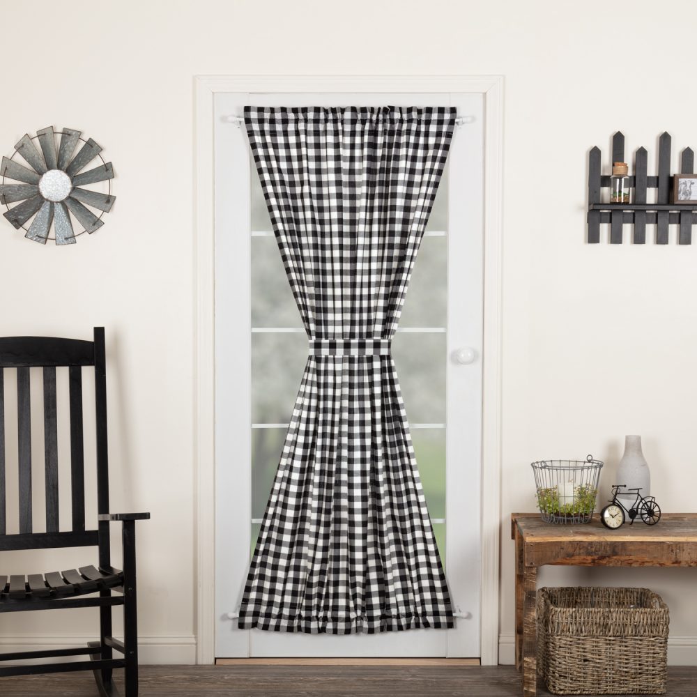 Annie Buffalo Black Check Door Panel 72x40