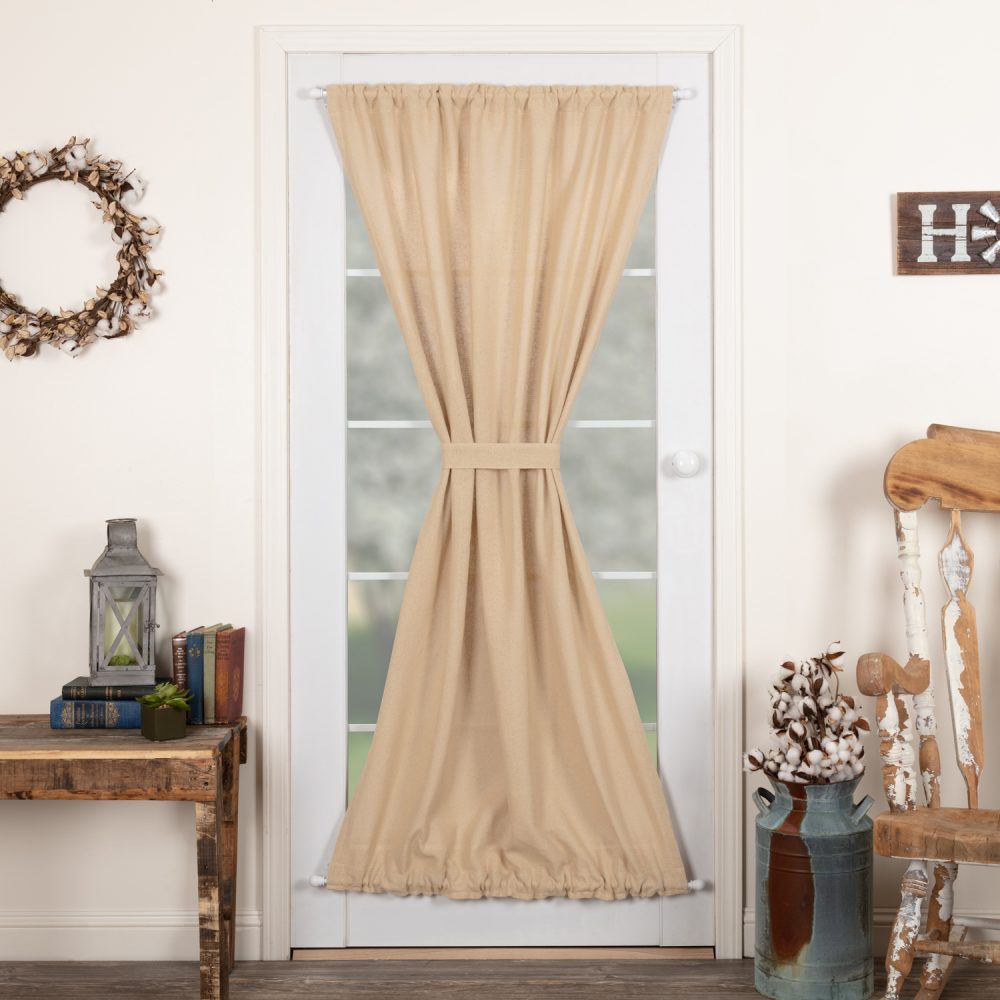 Burlap Vintage Door Panel 72x40