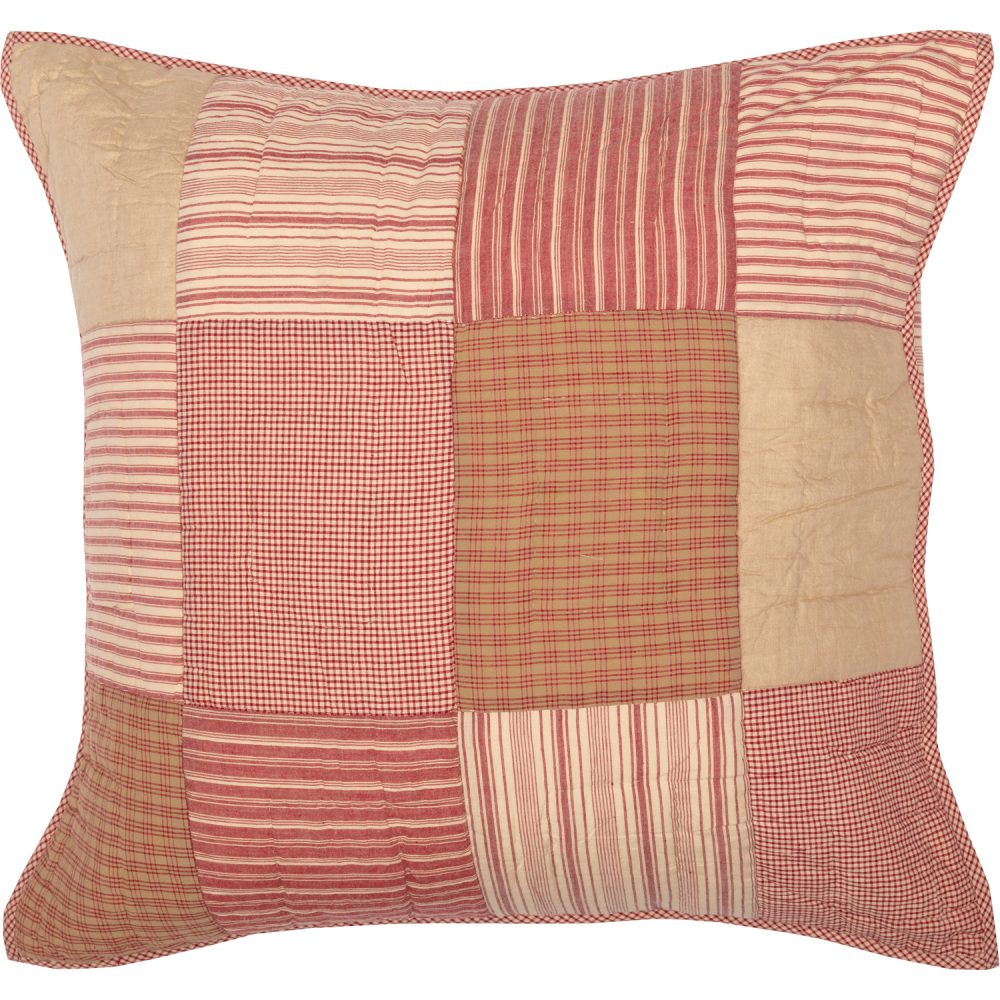 Sawyer Mill Red Quilted Euro Sham 26x26