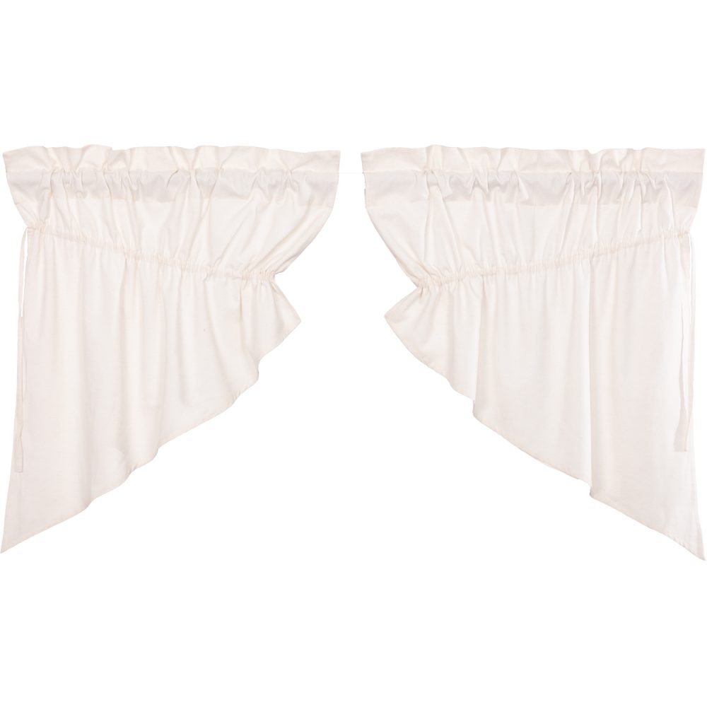 Simple Life Flax Antique White Prairie Swag Set of 2 36x36x18