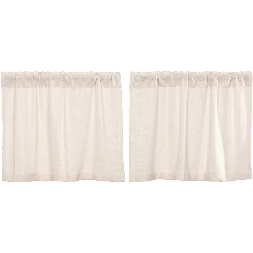 Burlap Antique White Tier Set of 2 L24xW36