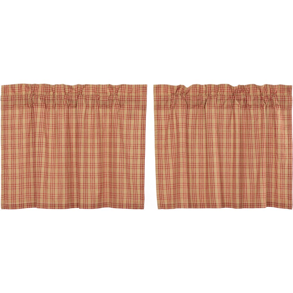 Sawyer Mill Red Plaid Tier Set of 2 L24xW36