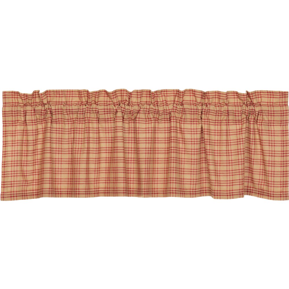 Sawyer Mill Red Plaid Valance 16x60