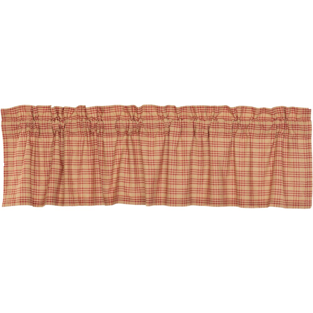 Sawyer Mill Red Plaid Valance 16x72