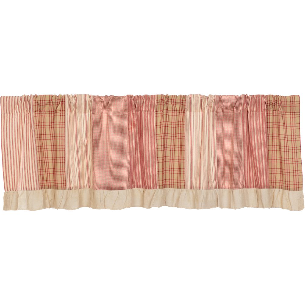 Sawyer Mill Red Patchwork Valance 19x72