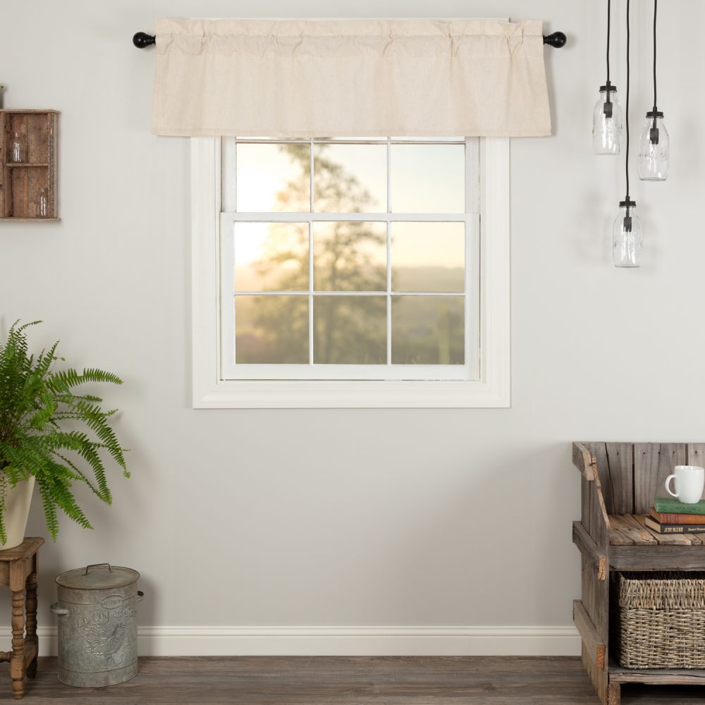 Simple Life Flax Natural Valance 16x60