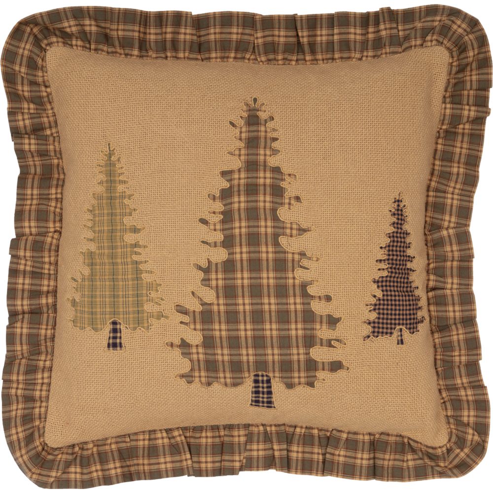 Cedar Ridge Tree Applique Pillow 18x18