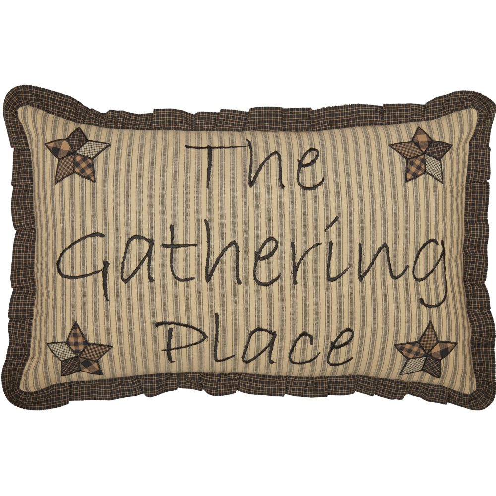 Farmhouse Star Gathering Place Pillow 14x22