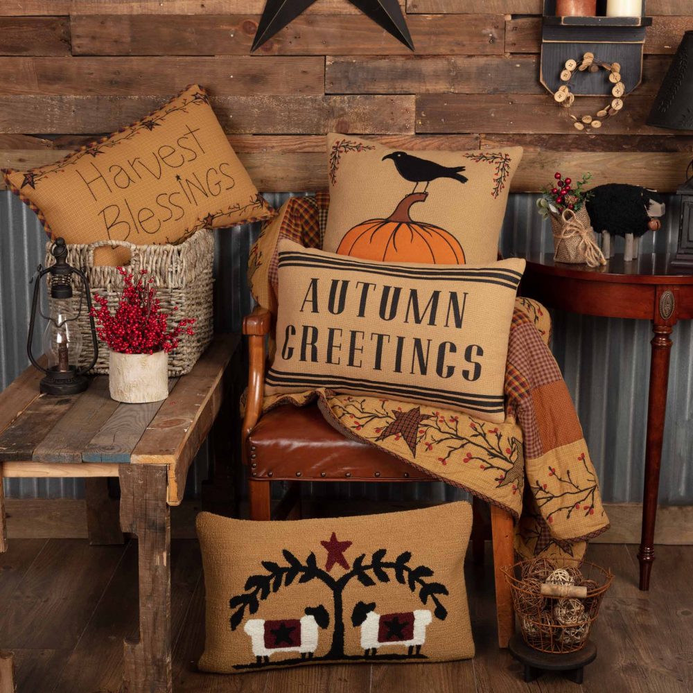 Heritage Farms Autumn Greetings Pillow 14x22