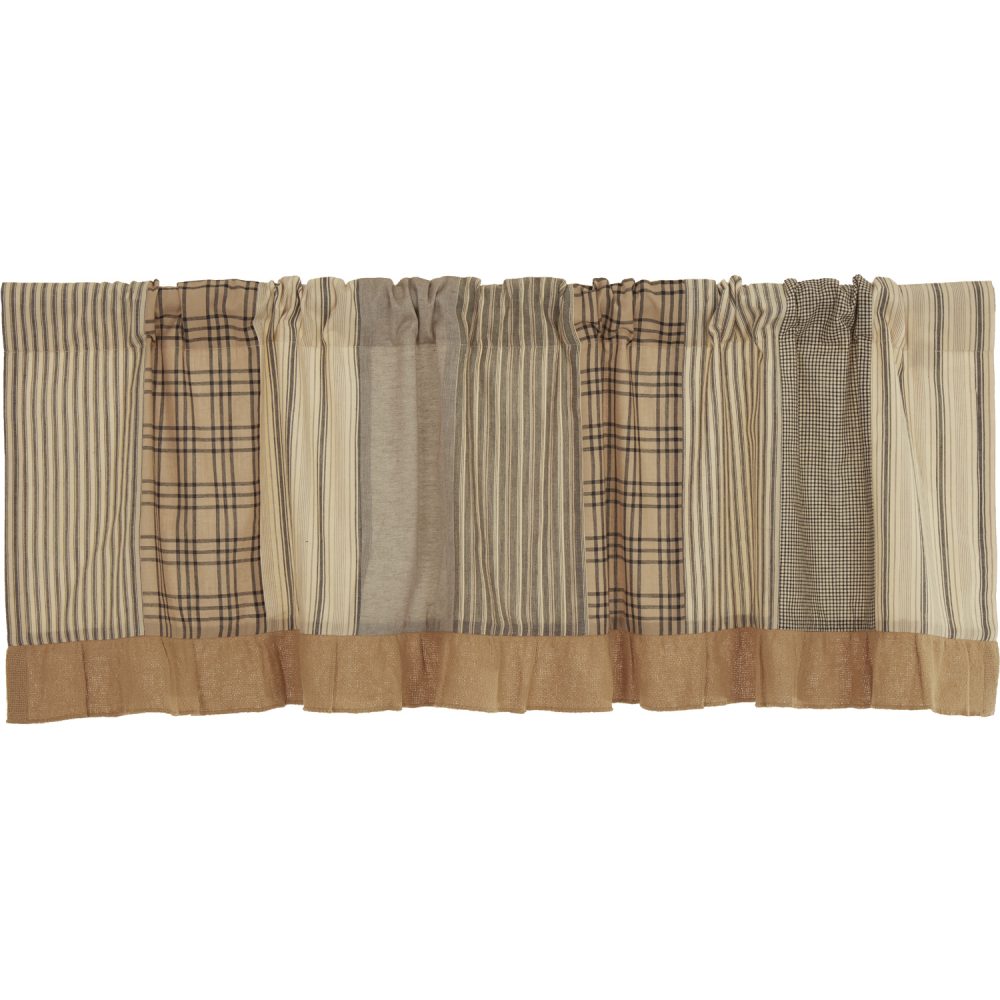 Sawyer Mill Charcoal Patchwork Valance 19x60