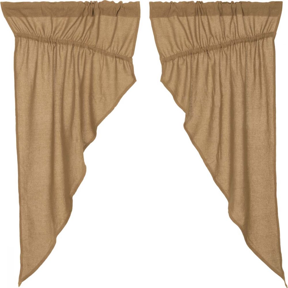 Burlap Natural Prairie Short Panel Set of 2 63x36x18