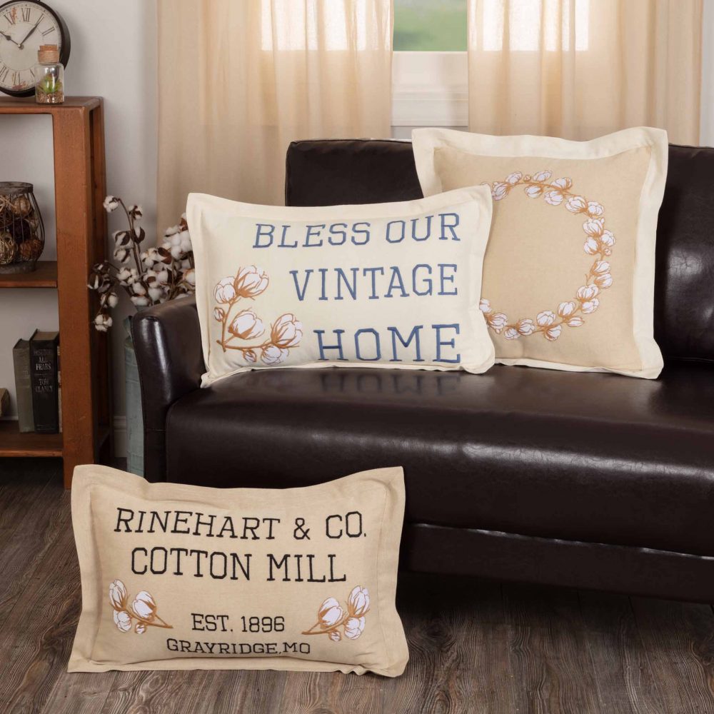 Ashmont Bless Our Vintage Home Pillow 14x22