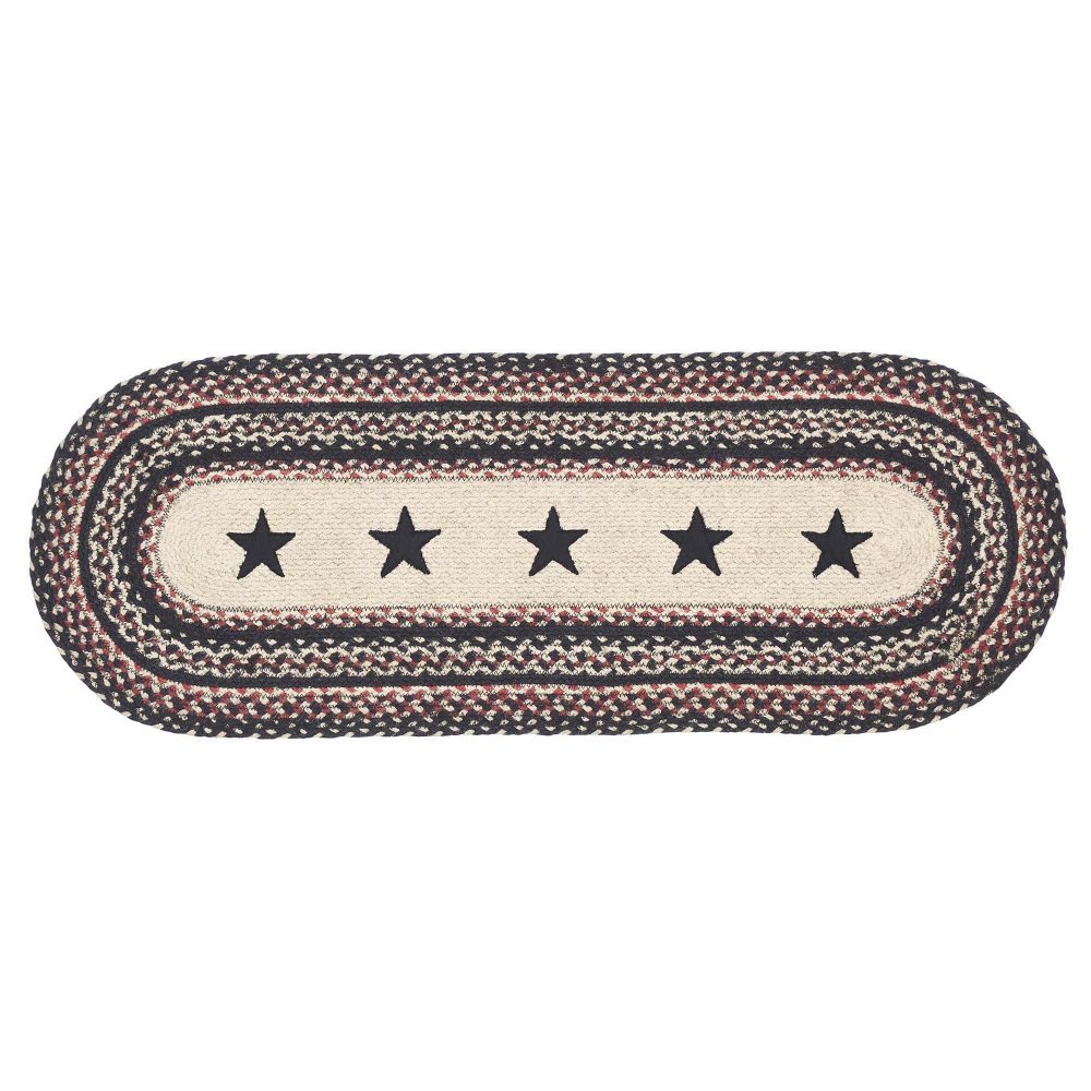 Colonial Star Jute Oval Runner 13x36