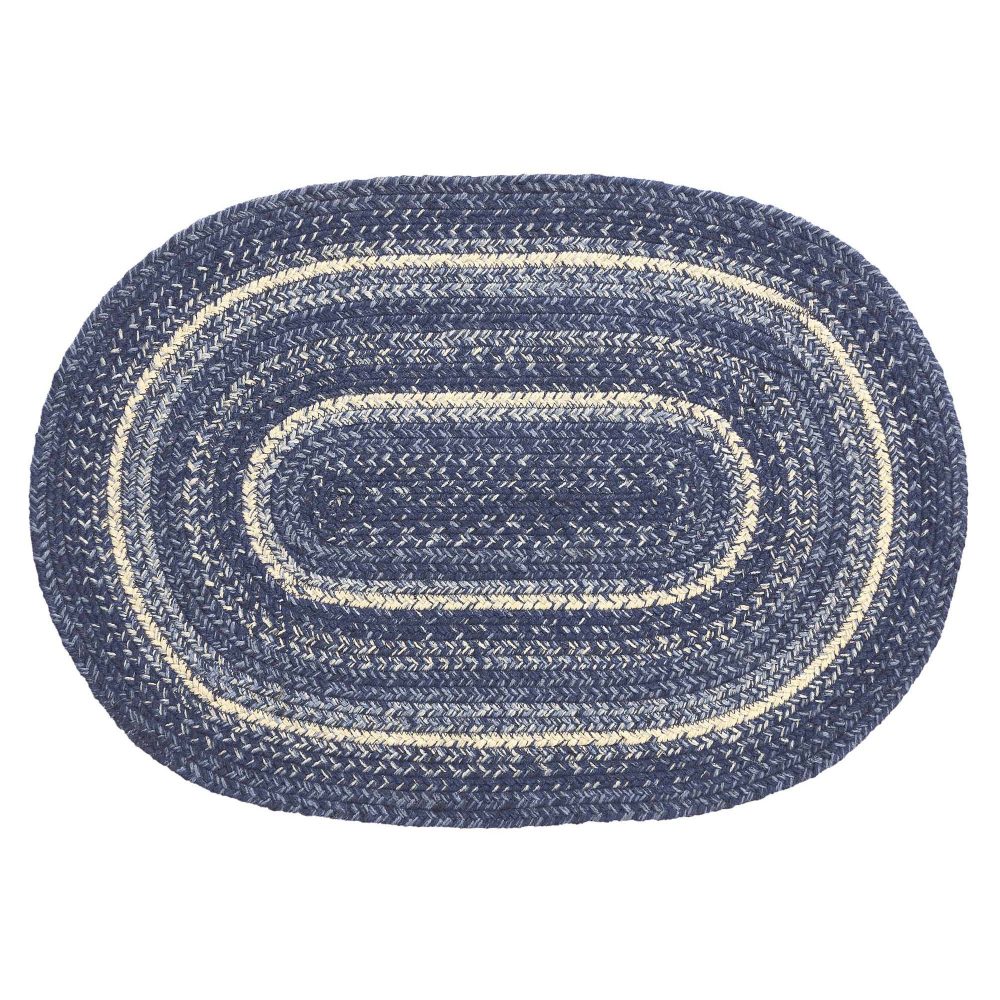 Great Falls Blue Jute Rug Oval 20x30