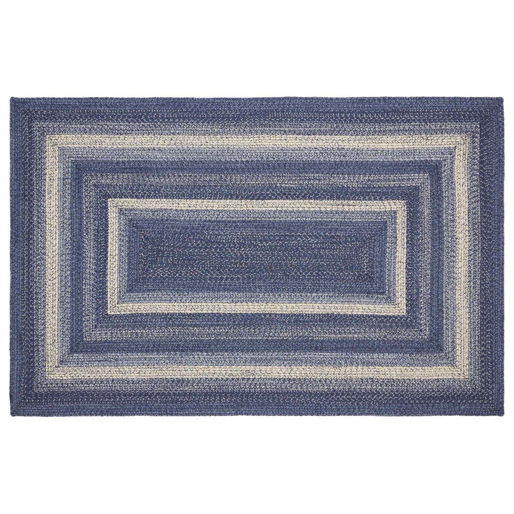 Great Falls Blue Jute Rug Rect w/ Pad 60x96