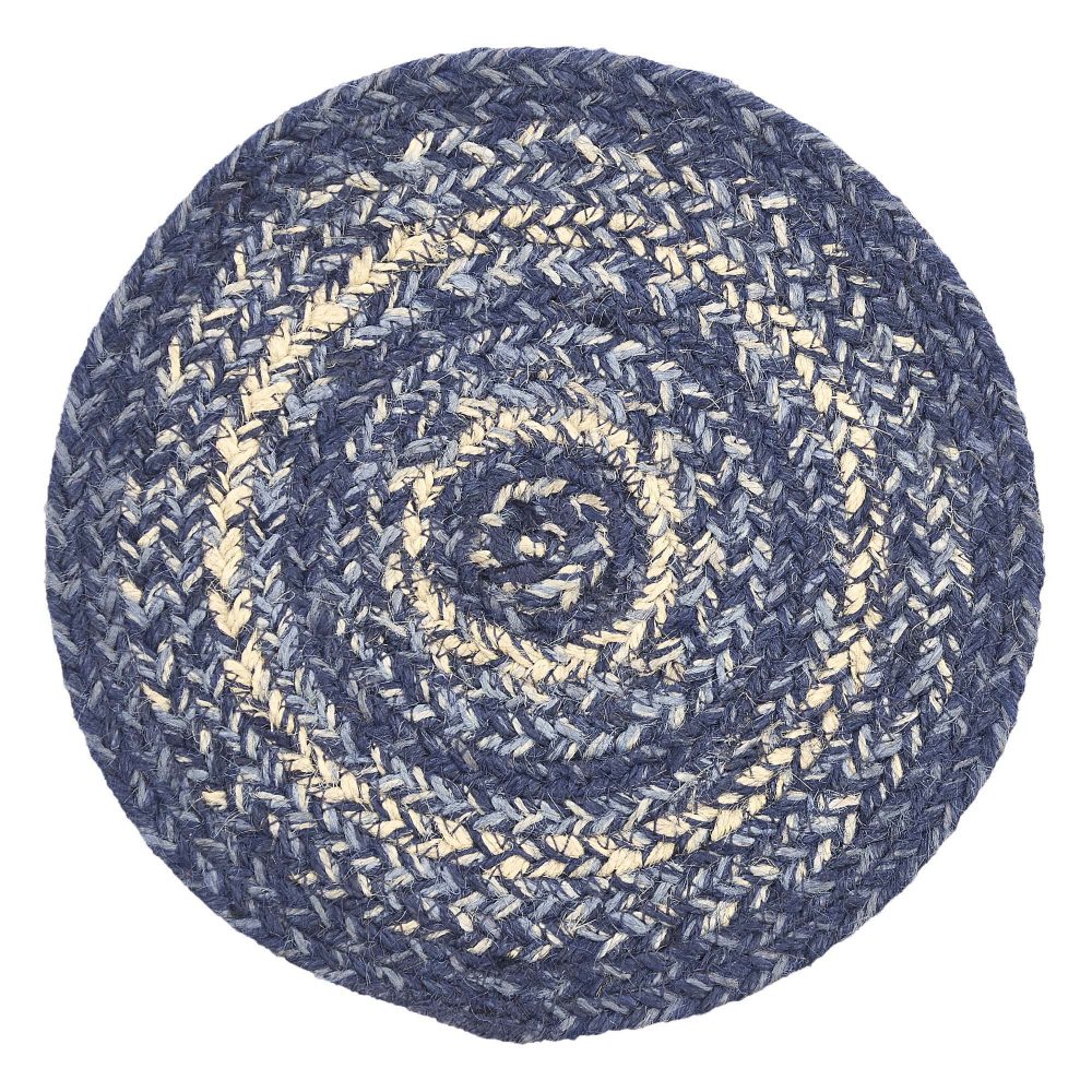 Great Falls Blue Jute Trivet 8