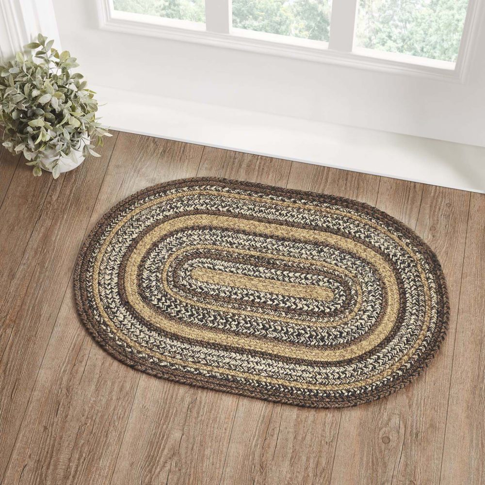 Espresso Jute Rug Oval 20x30