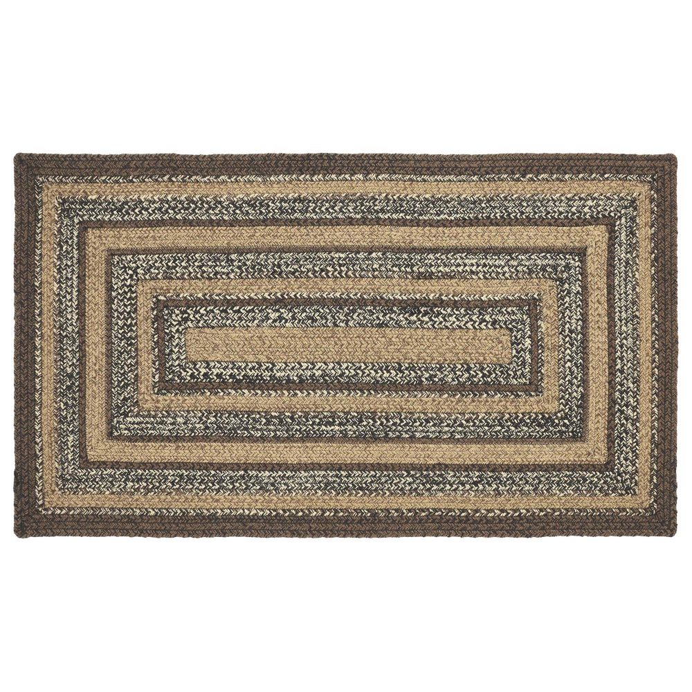 Espresso Jute Rug Rect w/ Pad 27x48