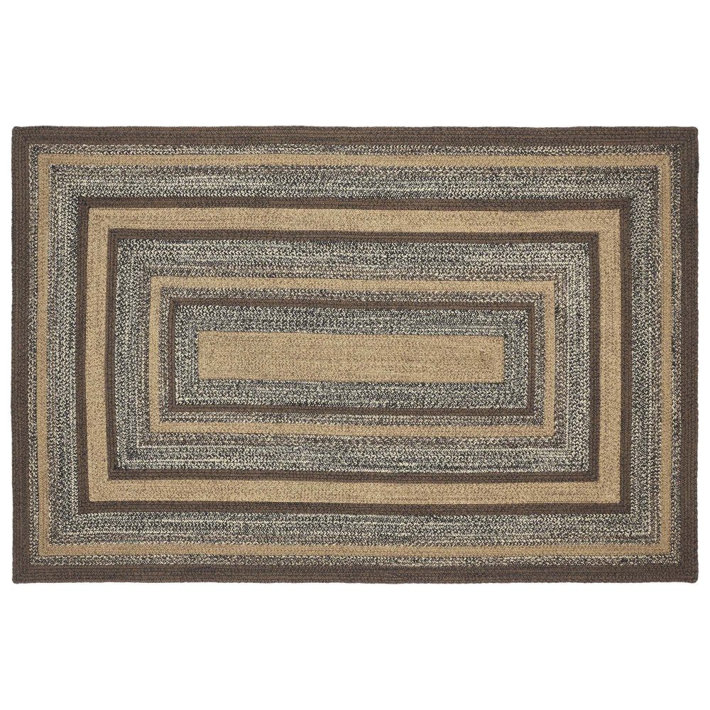 Espresso Jute Rug Rect w/ Pad 60x96