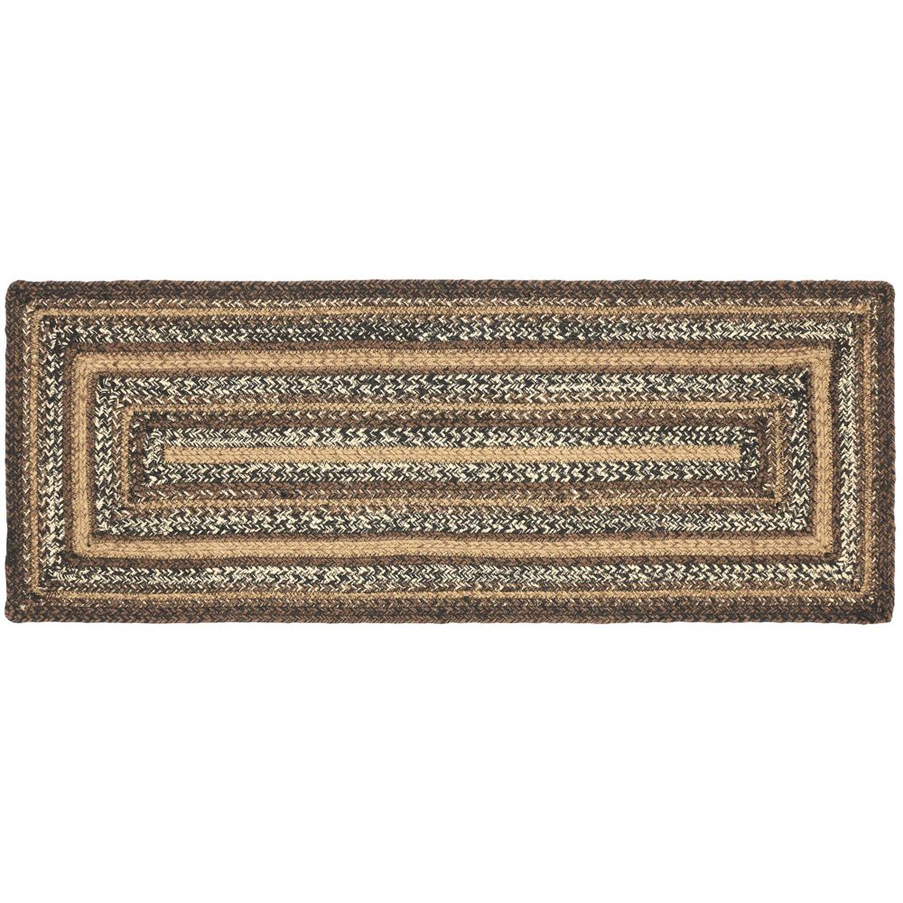 Espresso Jute Rect Runner 13x36