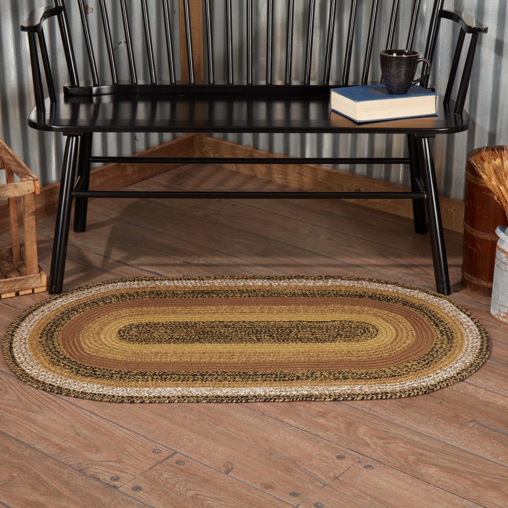 Kettle Grove Jute Rug Oval w/ Pad 27x48