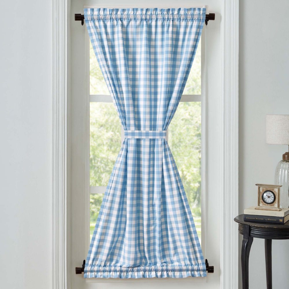 Annie Buffalo Blue Check Door Panel 72x40