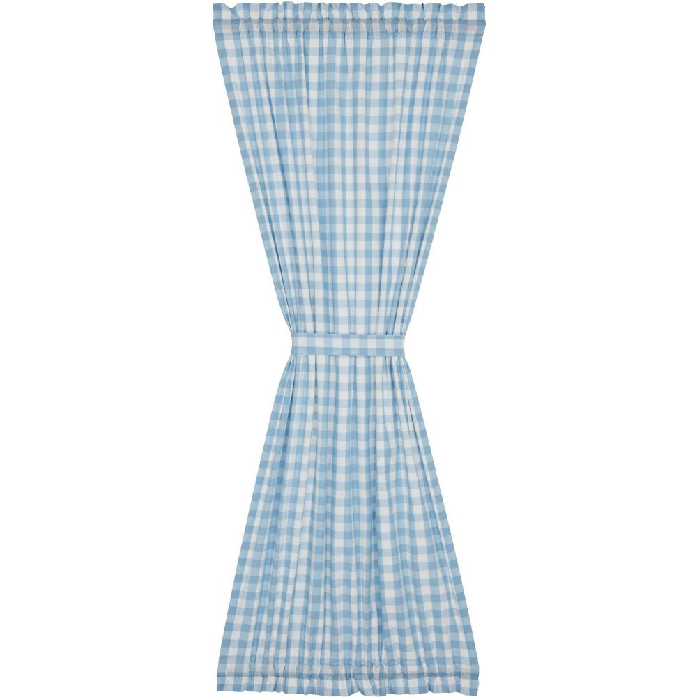 Annie Buffalo Blue Check Door Panel 72x40