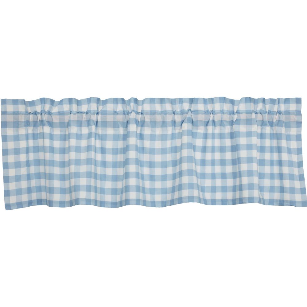 Annie Buffalo Blue Check Valance 16x60