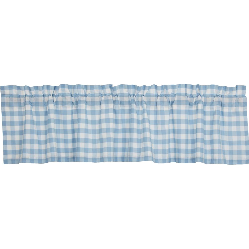 Annie Buffalo Blue Check Valance 16x72