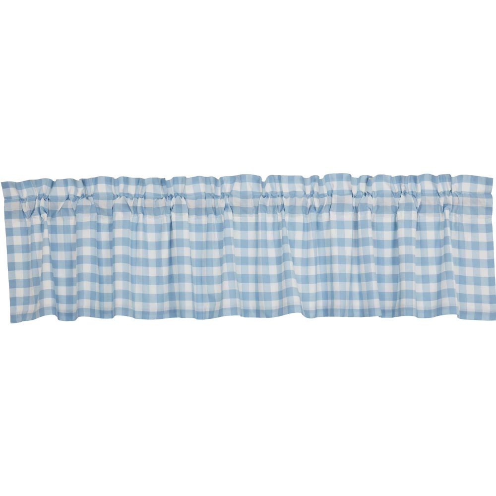 Annie Buffalo Blue Check Valance 16x90