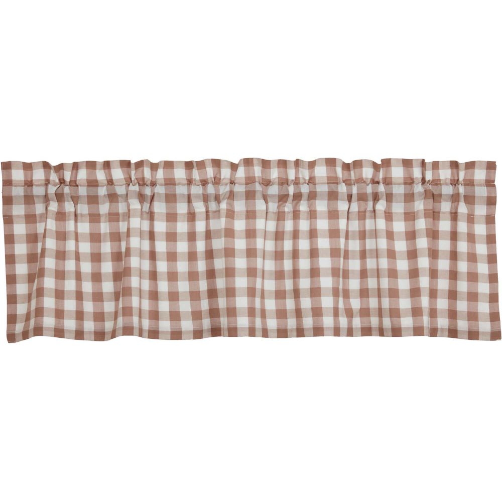 Annie Buffalo Portabella Check Valance 16x60